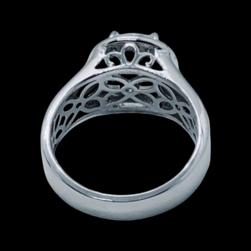 Sterling Silver CZ Ring. Stamped 